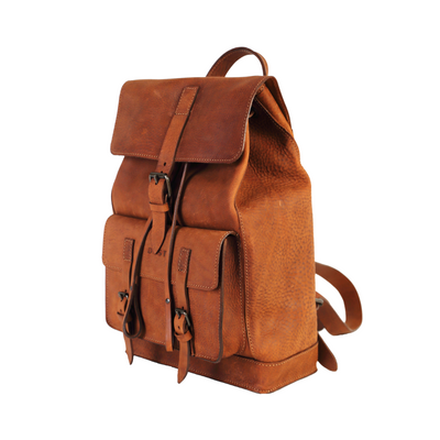 Leather Backpack in Heritage Brown Mod 102