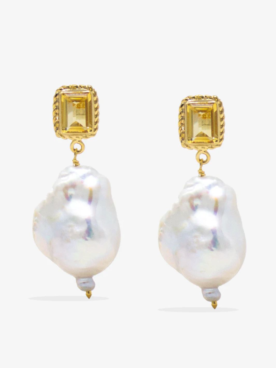 Boucles d'Oreilles Luccichio Avec Perle en Vermeil 18K