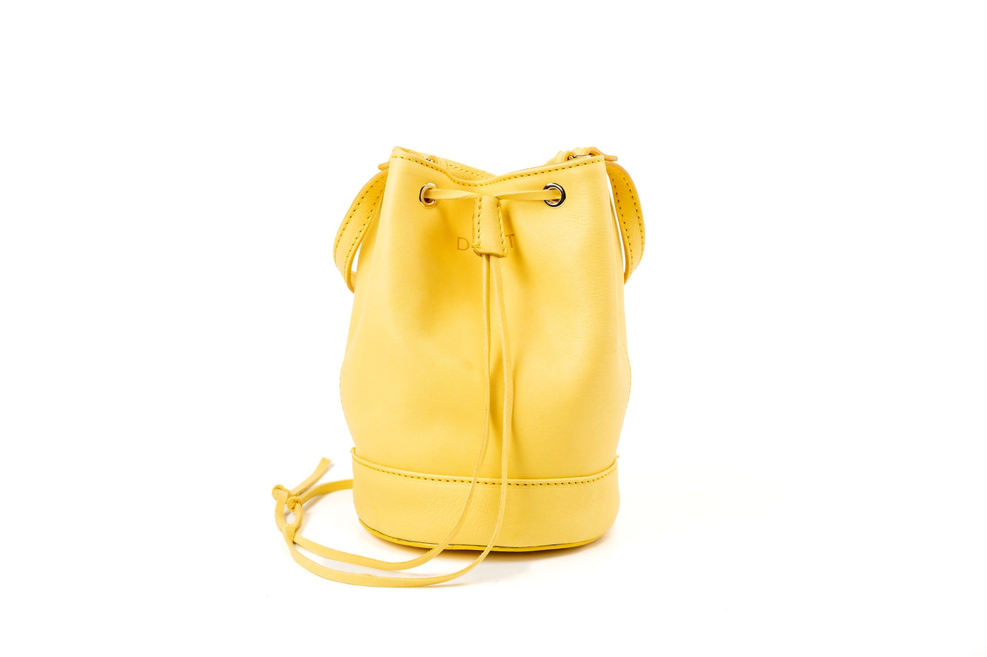 Sac seau jaune Chelsea - Cuir Végétal