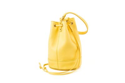 Sac seau jaune Chelsea - Cuir Végétal