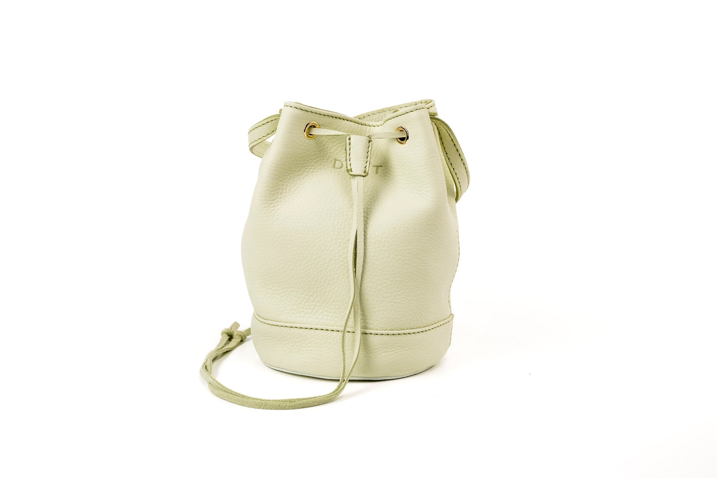 Sac seau vert pistache Chelsea - Cuir végétal