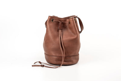 Sac seau marron Chelsea - Cuir végétal