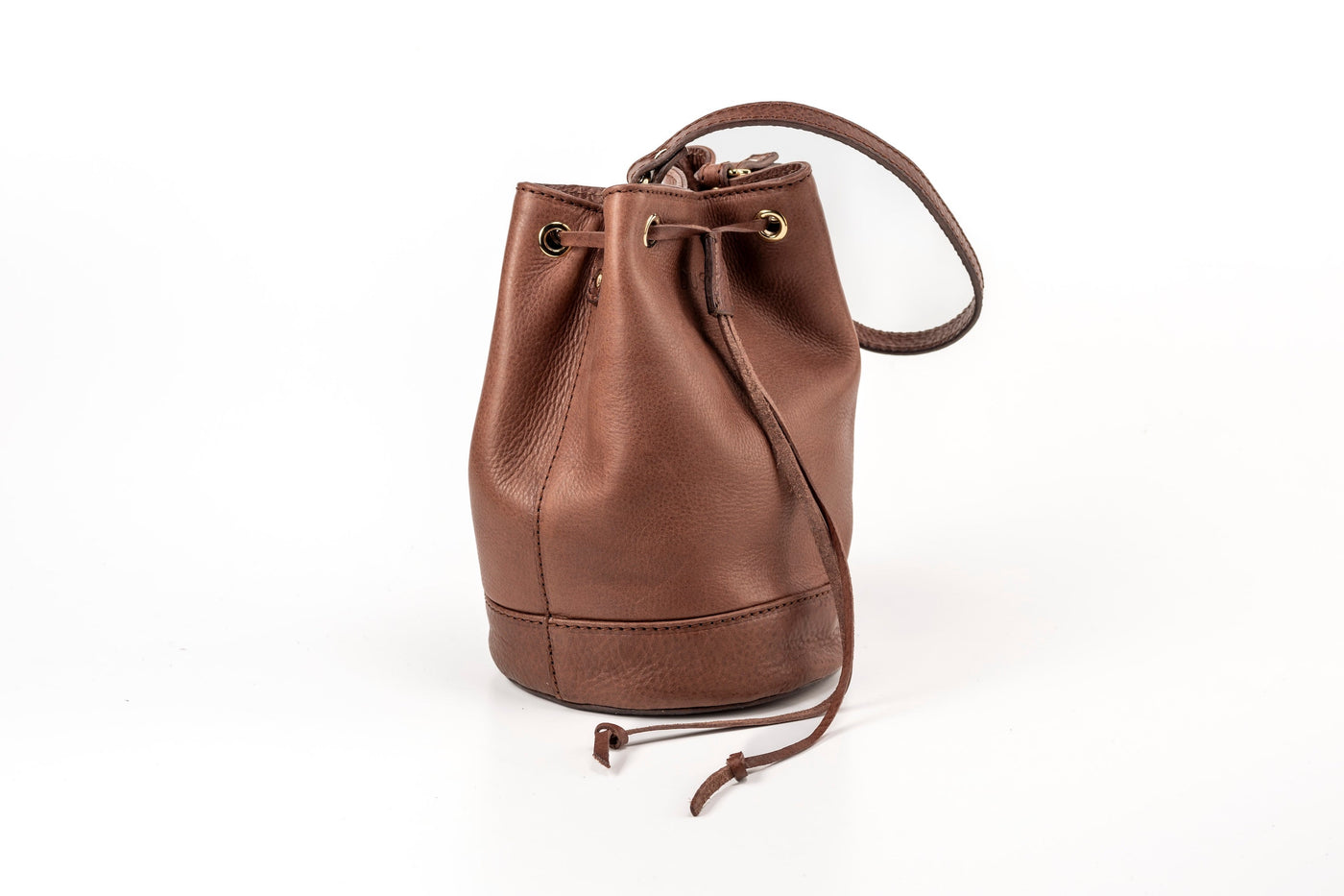 Sac seau marron Chelsea - Cuir végétal