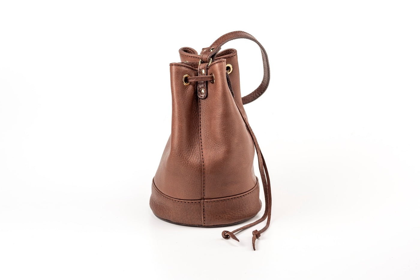 Sac seau marron Chelsea - Cuir végétal