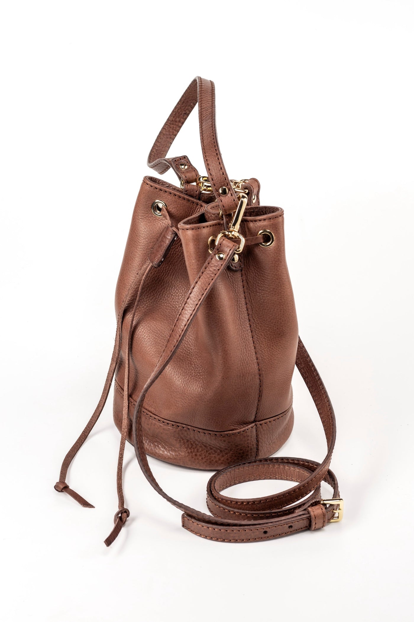 Sac seau marron Chelsea - Cuir végétal