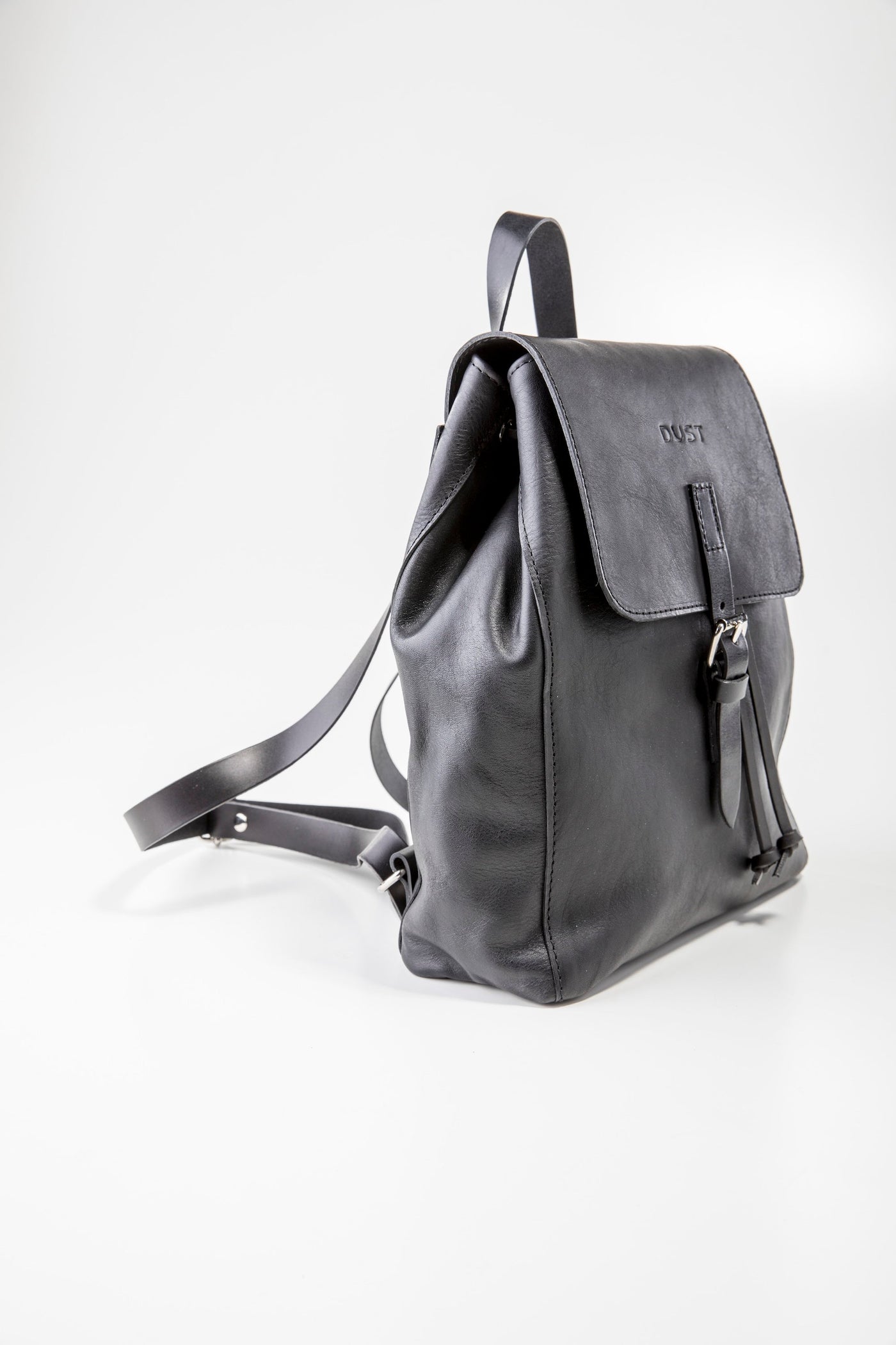 Leather Backpack in Arizona Black Mod 261