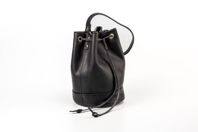 Sac seau noir Chelsea - Cuir végétal