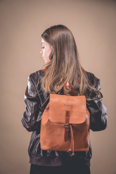 Leather Backpack in Arizona Brown