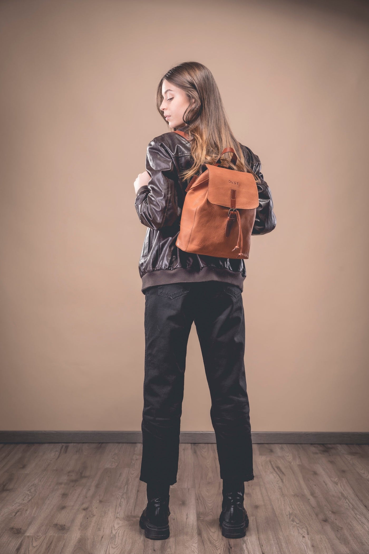 Leather Backpack in Arizona Brown