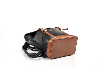 Leather Backpack Black Laurel Canyon Collection