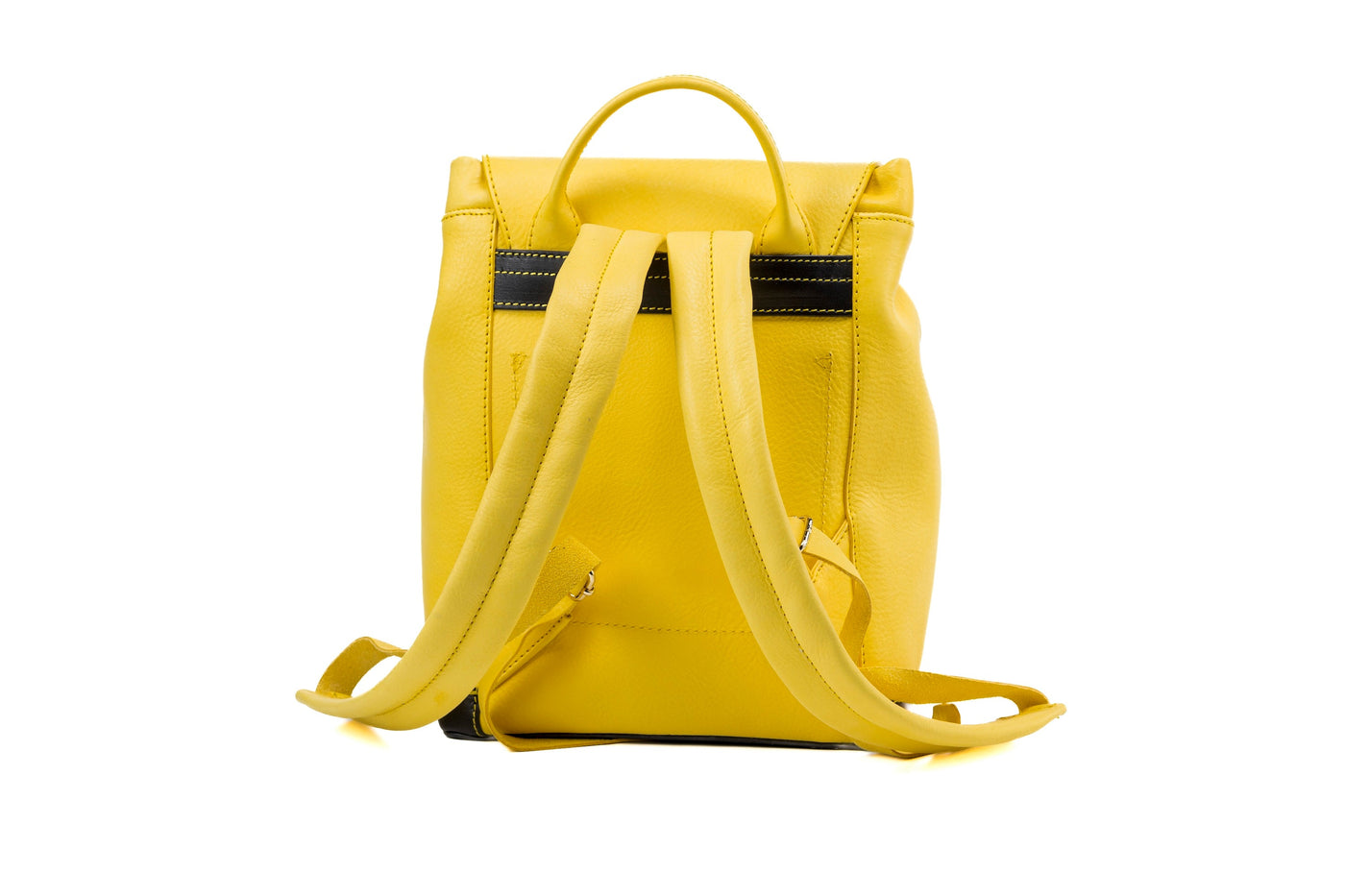 Leather Backpack Yellow Laurel Canyon Collection