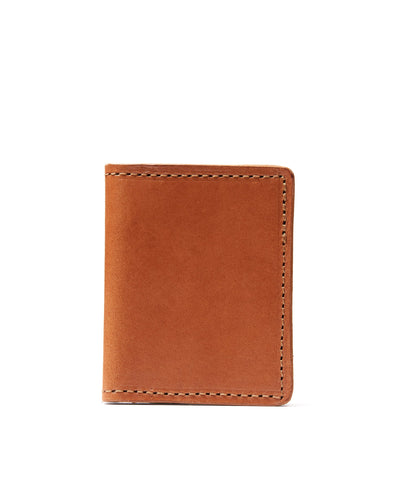 Leather Credit Card Holder in Cuoio Brown Mod 131