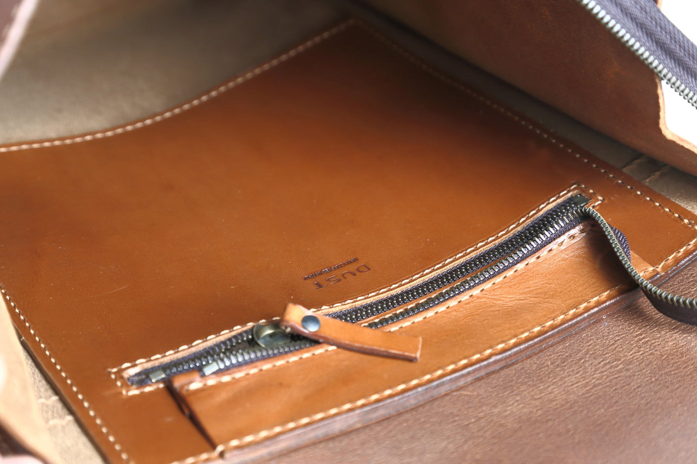 Leather Backpack in Cuoio Brown Mod 120