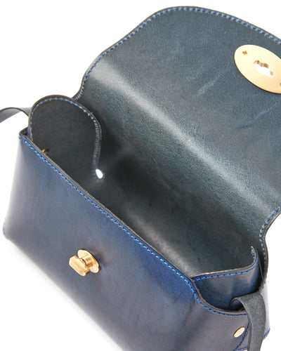 The Small Box In Leather Blue