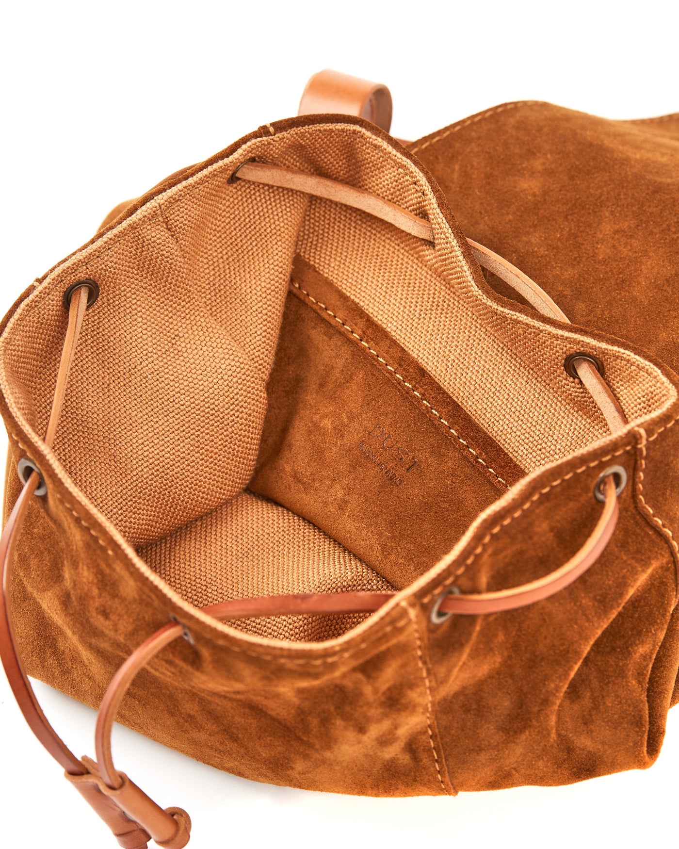 Leather Backpack in Suede Brown Venice Collection