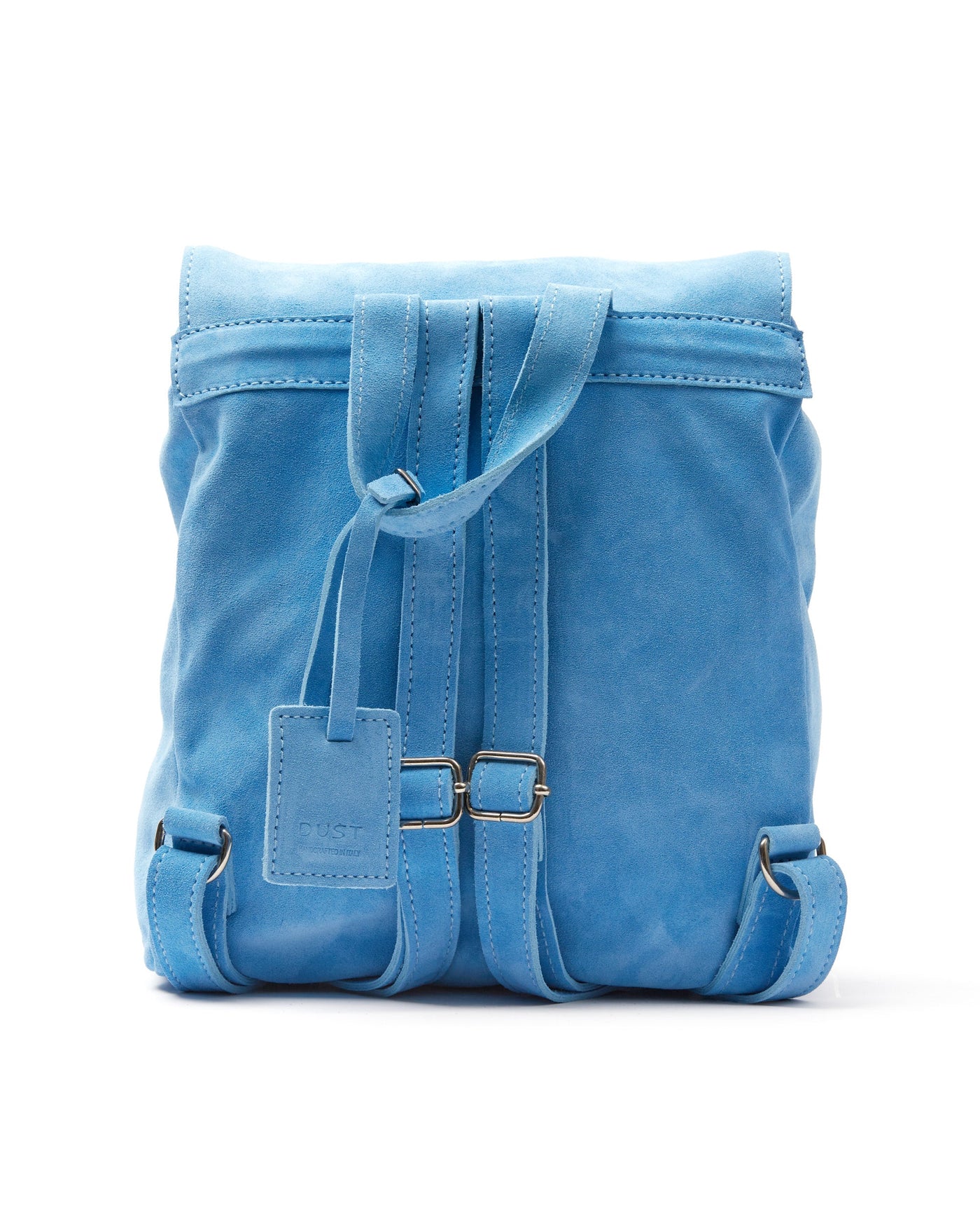 Leather Backpack Light Blue  Upper West Side Collection