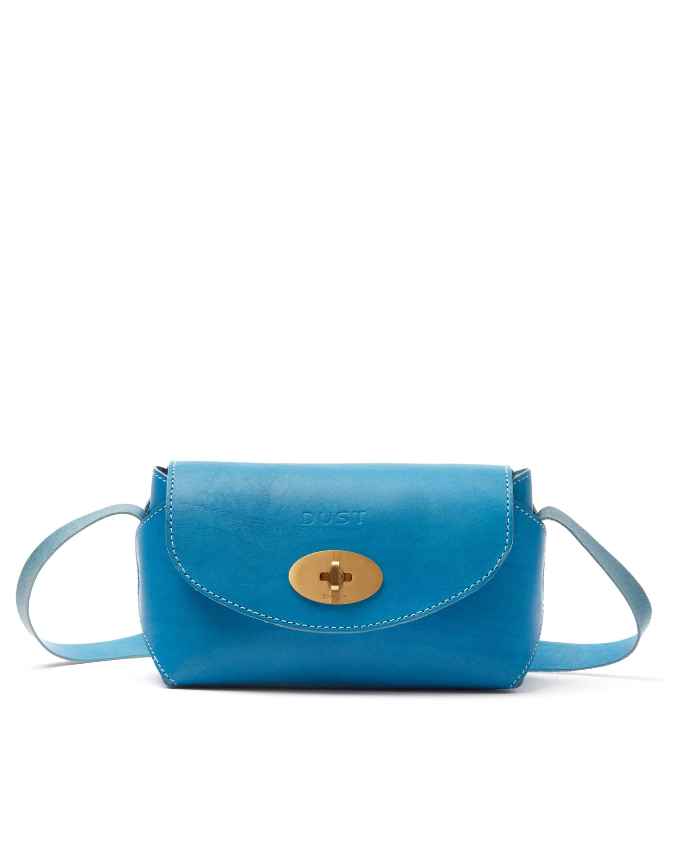 The Small Box In Leather Light Blue