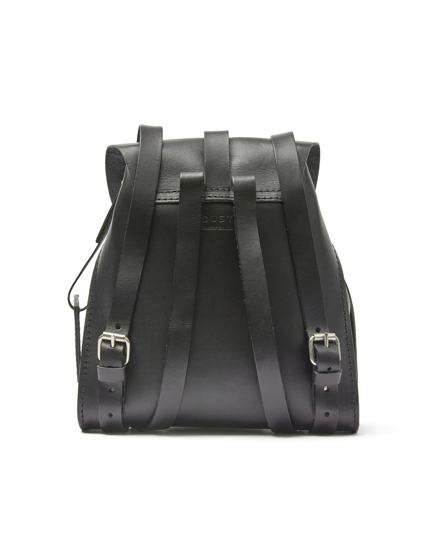 Leather Backpack in Cuoio Black Mod 130