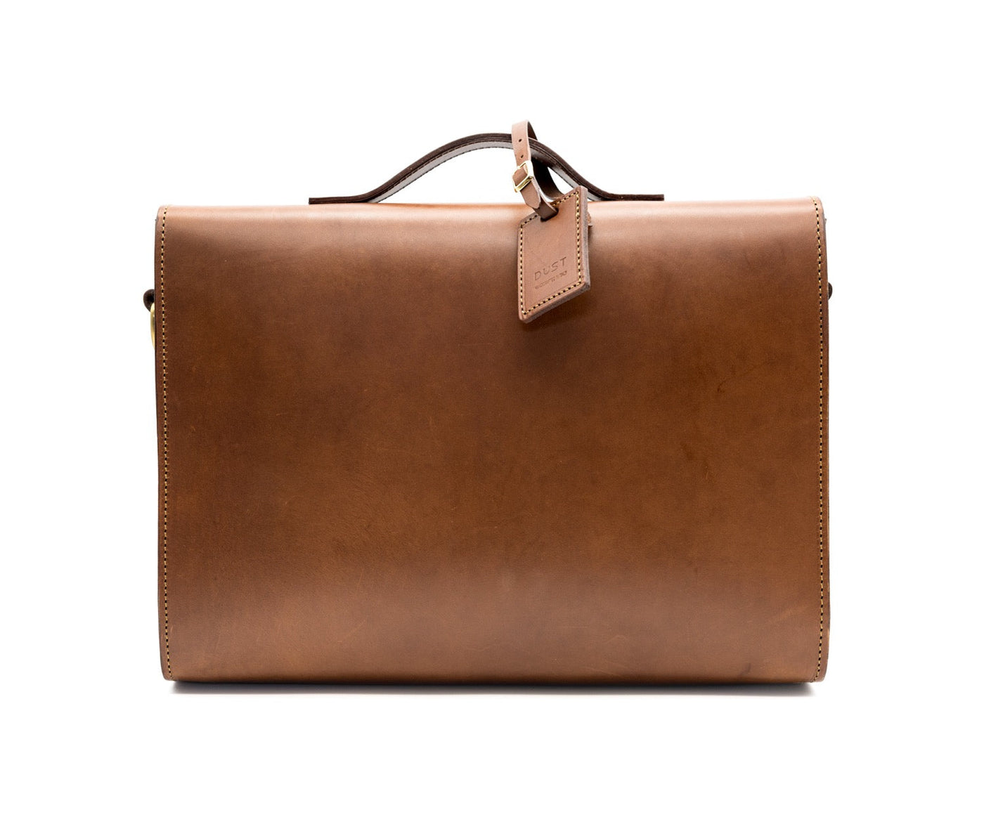 Leather Briefcase in Cuoio Brown Mod 206