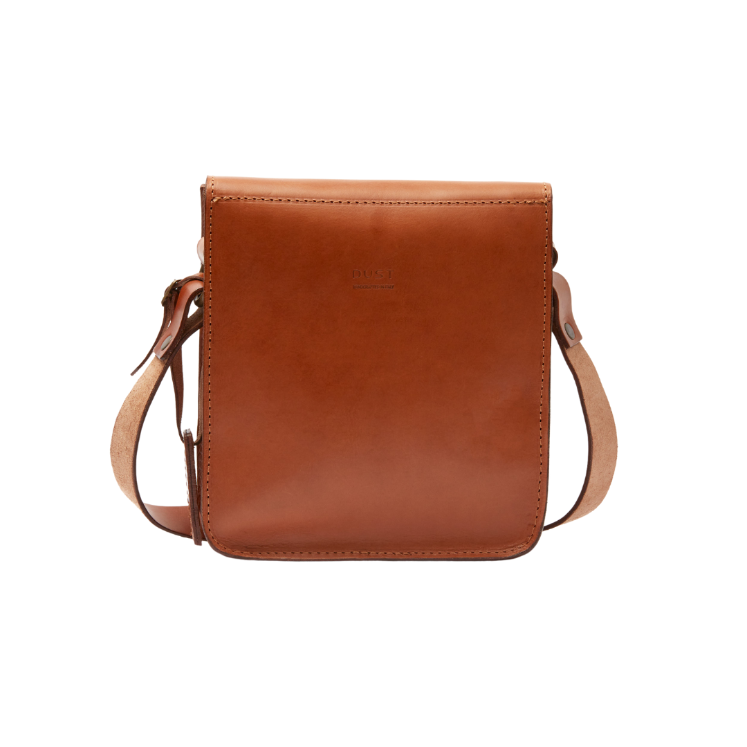 Leather Messenger in Cuoio Brown Mod 114