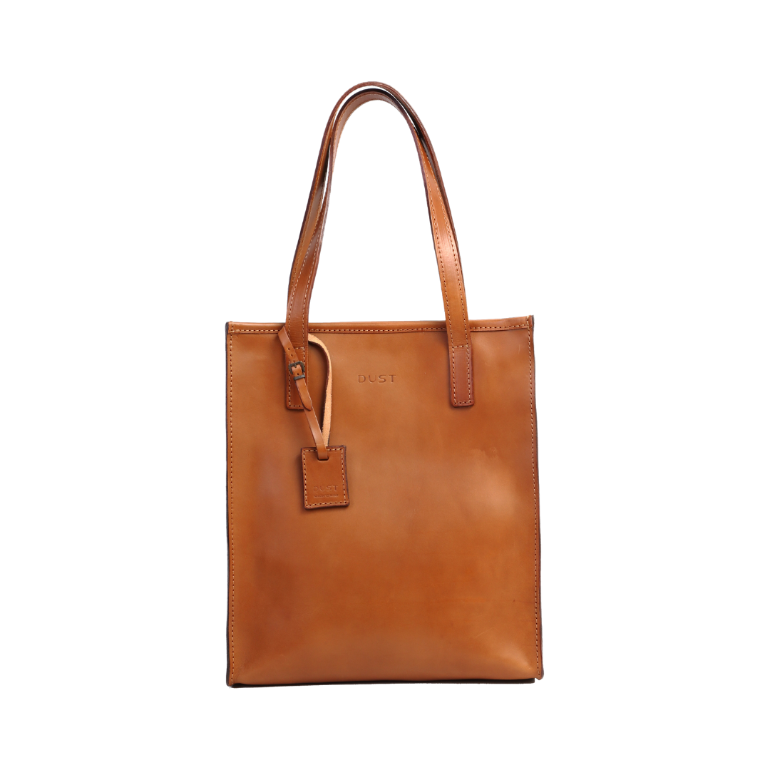 Leather Tote in Cuoio Brown Mod 105