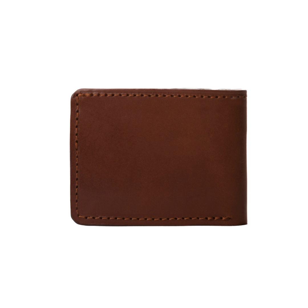 Leather Wallet Cuoio Dark Brown Mod 110