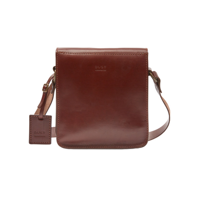 Leather Messenger in Cuoio Dark Brown Mod 114