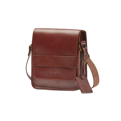 Leather Messenger in Cuoio Dark Brown Mod 114