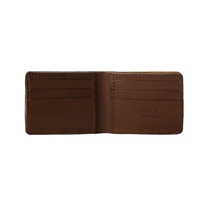 Leather Wallet Cuoio Dark Brown Mod 110